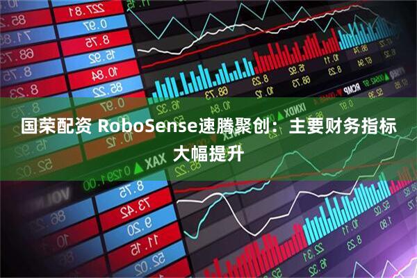 国荣配资 RoboSense速腾聚创：主要财务指标大幅提升