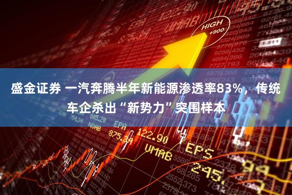 盛金证券 一汽奔腾半年新能源渗透率83%，传统车企杀出“新势力”突围样本